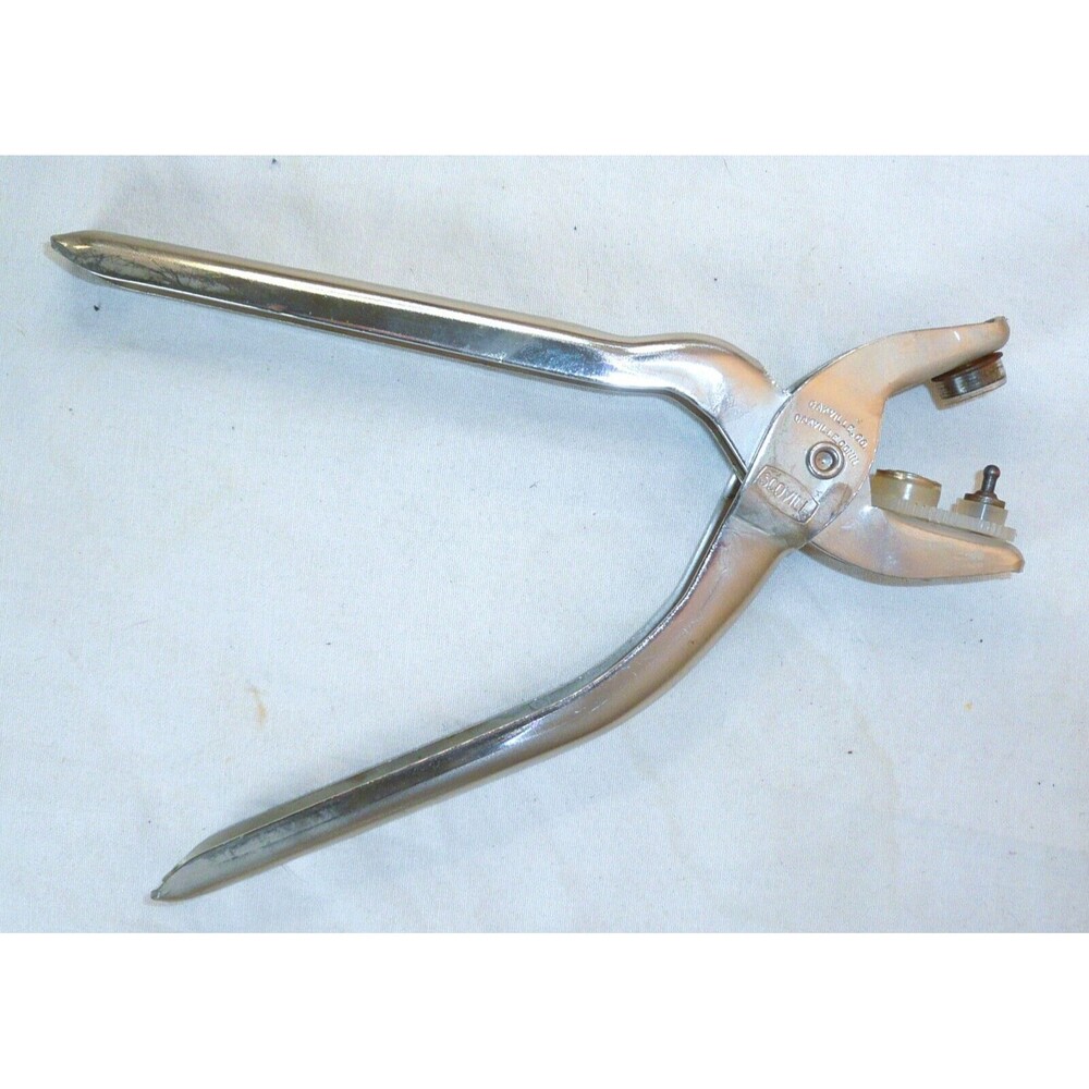 Vintage SCOVILL Riveter Tool USA Leather Making GROMMET Punch MADE IN USA